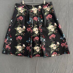 Ted Baker Bevly Oracle Floral-Jacquard Skirt sz 5 (US 10)